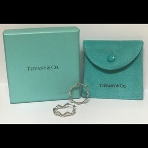 Tiffany & Co Silver Picasso Zig Zag Earrings